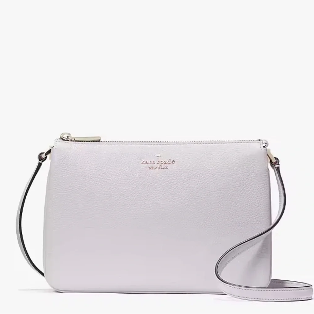Kate Spade Leila Triple Gusset Crossbody Lilac Moon